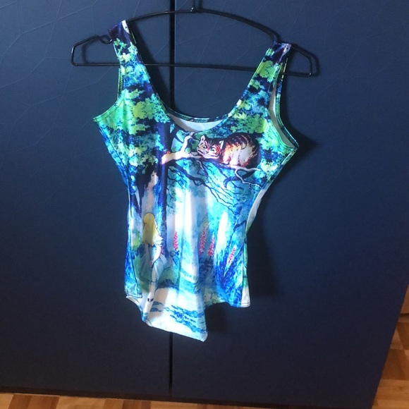 BODYSUIT with an Alice in wonderland scene - Picture 2 of 7